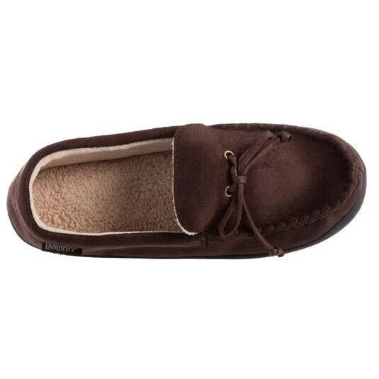 Isotoner Signature Men's Memory Foam Microsuede Nigel Moccasin Slippers XXL Item image 3