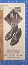 Vintage Print Ad Shoes by Stetson Man Boy Football South Weymouth MA 13.5 x 5.25 - £6.89 GBP