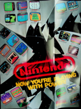 Nintendo Game Ad - Now You&#39;re Playing with Power (1988) - New - £14.64 GBP