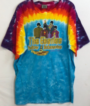 The Beatles 2005 Tie Dye Yellow Submarine Blue John Paul Ringo George T-Shirt - £73.46 GBP