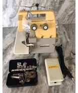 Bernette 203 Sewing Machine W Foot Pedal &amp; Extra Tools/Parts-RARE VINTAG... - $471.14