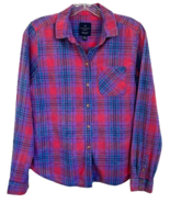 American Eagle Women’s Button Down Boyfriend Shirt Long Sleeve Size S Mu... - €12,88 EUR