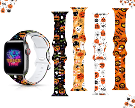 Halloween Apple iWatch 38mm 40mm 41mm Soft Silicone Strap Band - £32.07 GBP