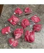 Brand New Luu Omely Fake Nail Tips - Solid Pink Lot Cut Off Design - $17.99