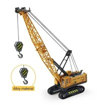 Construction vehicle crawler tower crane, diecast metal alloy scale model 1/50 H - £76.73 GBP