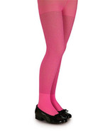 Rubies Girl&#39;s Fashion Color Tights in Hot Pink Glitter or Pink/Black Str... - £5.55 GBP