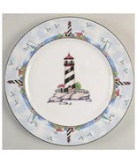Vintage Nautical Coastal Lighthouse Dinner Plates Discontinued Replaceme... - £33.50 GBP