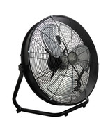 Vie Air 20 Inch 3 Speed Motor Metal Floor Drum Fan in Black - €85,76 EUR