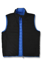 Brooks Brothers Men&#39;s Blue Black Reversible Down Vest Jacket, Medium M 8... - £47.05 GBP