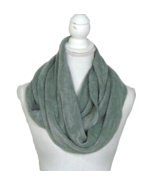 Calvin Klein Gray Acrylic Glitter Knit Infinity Scarf Warm Soft Stretch ... - £14.93 GBP