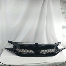 Fits 2016-2018 Honda Civic Gloss Black Front Bumper Plastic Mesh Grille ... - $554.34 MXN