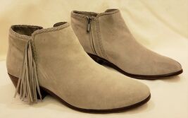Sam Edelman Ankle Booties Size- 9M Light Gray Leather/Suede - $29.68