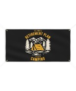 Personalized Retirement Camping Vinyl Banner - Custom Outdoor Tent Sign - £39.28 GBP+