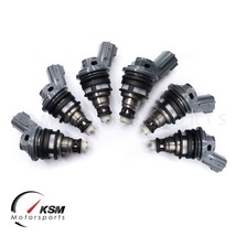 6 x Fuel Injectors 16600-21U01 for 90-96 Nissan 300ZX 3.0 V6 16600-67U01 370cc - £133.85 GBP