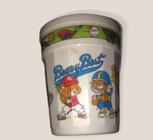 Beary Best Vintage Sports Themed Plastic Cup By Giftco Inc. - $4.40