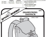 Drawstring Daypack Backpack Bag #203 Sewing Pattern (Pattern Only) gp203 - $8.00