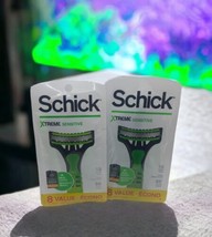 2 Packs Schick Xteme 3 Sensitive Men&#39;s Disposable Razors 8ct (16 Total R... - $18.80
