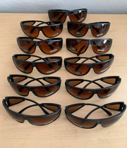 Wholesale Liquidation Set 6 New Plastic Frame Wrap Sunglasses Qty 11 - £15.64 GBP
