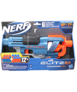 New NERF Elite 2.0 E9485 Commander RD-6 Blaster - W/12 Darts - £9.66 GBP