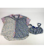 American Eagle Outfitters Shirt &amp; Bra Womens M Button Up Floral Resort O... - £17.11 GBP