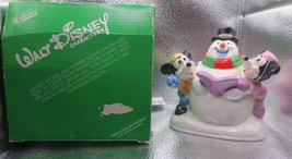 Vintage Schmid Walt Disney Mickey Mouse and Minnie Mouse with Snowman in box - £33.34 GBP