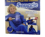 Snuggie BLUE Original TV Blanket Sleeves Fleece Adult 1-Size Open box - $14.84