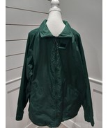 Vintage 30 Knots Men Size XL Hunter Green Windbreaker Light Zip Up Jacket - £15.92 GBP