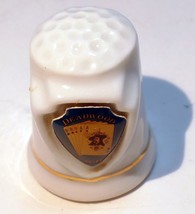 Porcelain Thimble Souvenir Deadwood  S.D. South Dakota US - £20.71 GBP