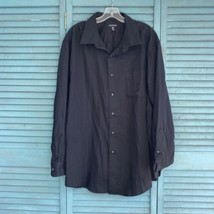 George Mens Button Down Dress Shirt ~ Sz 2XL (18-18.5)  ~ Long Sleeve ~ ... - $17.09