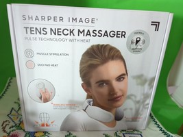 Sharper Image Tens Neck Massager  Pulse Technology W/Heat & W/Wireless Remote - $38.61