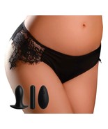 Wireless remote control Vibrating Panties with an insertable vaginal plug 