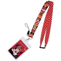 Minnie Mouse Red Polka Dot Lanyard Red - £11.93 GBP