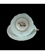 Paragon Decorative Floral Teacup &amp; Saucer - HM Queen &amp; HM Queen Mary - $828.17 MXN