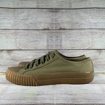 PF Flyers Sneaker Low Top Green Canvas Womens Size 8 Mens Size 6.5 Shoes Lace Up - £19.57 GBP