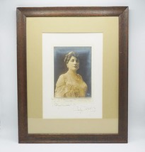 Antique Mary Garden Opera Soprano Signed B&amp;W Photograph Framed - £334.74 GBP