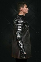 Medieval Metal Blackened sleeve shoulder armor for Spartacus cosplay - £106.84 GBP
