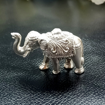 Upper Trunk Elephant Statue, Puja Article Figurine for Wealth &amp; Prosperity - £110.71 GBP