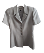 Kasper ASL Women’s Size 6 Silver 2 Piece Career Blazer Jacket Skirt Suit - £33.50 GBP