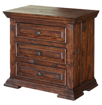 32" Brown Three Drawer Nightstand - $12,785.64 MXN