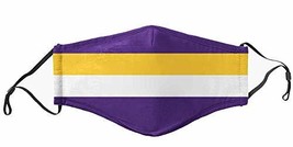 Purple &amp; Yellow Stripes Kids Team Mask - Face Accessory - Fan Gear - $4.00