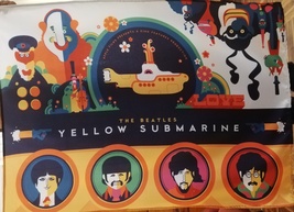 THE BEATLES Yellow Submarine 5 FLAG CLOTH POSTER BANNER LP - £15.73 GBP