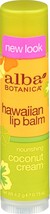 Alba Botanica Hawaiian Coconut Cream Lip Balm, 0.15 oz - £14.37 GBP