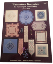 Watercolour Keepsakes in Hardanger Embroidery Book Doily Bellpull Patter... - £3.91 GBP