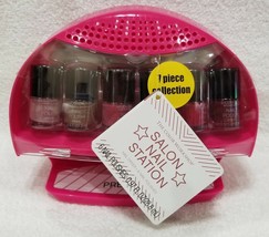 Markwins Color Workshop 7 Piece SALON NAIL STATION 6 Nail Polish &amp; Dryer... - $319.81 MXN