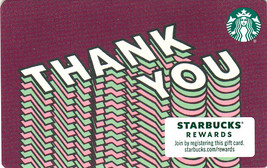 Starbucks 2020 Thank You Collectible Gift Card New No Value - £1.57 GBP