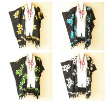 CG28 Floral Cardigan Duster Kaftan Dolman Hippy Jacket Cover up Top - up... - $24.90