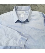 Brooks Brothers Dress Shirt Mens 16.5-33 Blue Oxford Ainsley Collar 100%... - $68.37 CAD