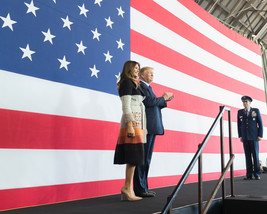 President Donald Trump and Melania at Yokota Air Base in Japan Photo Print - £7.15 GBP+
