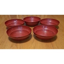 Lot of 6 vintage tupperware Bowls red 155-54 green 155-30 - £11.83 GBP