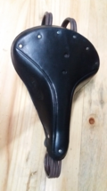 Black Seat saddle 11&quot; x 8&quot; like Hairpin model for vintage bicycle - £71.68 GBP